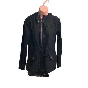 FOREVER 21 Women’s Hooded Jacket Black Size Medium